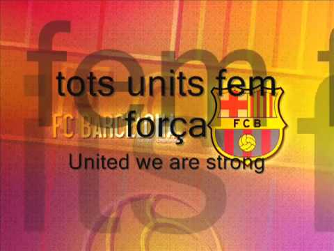 fcbarcelona song with lyrics - anthem