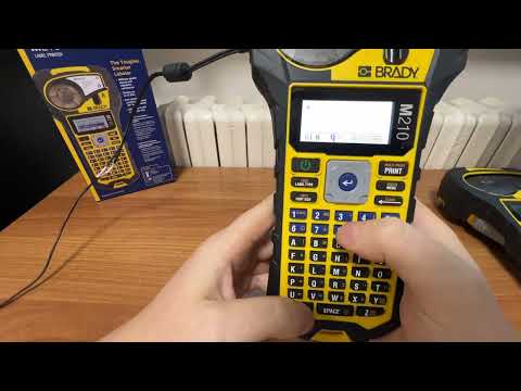 Портативный принтер этикеток BRADY M210 видео