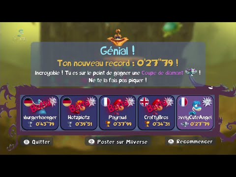 Rayman Legends Wii U Infinite Tower Speed 27"79 Daily Extreme Challenge 18/10/22