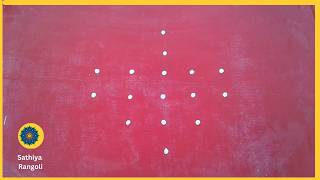 6x2 seq 358 | வைகாசி மாதம் சிறப்பு கோலம் | Sikku Kolam with Dots | Simple Kolam