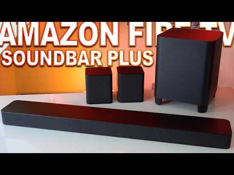 Amazon Fire TV Soundbar Plus with subwoofer (newest model), 3.1 channel, Dolby Atmos, DTS:X, clear dialogue video review thumbnail