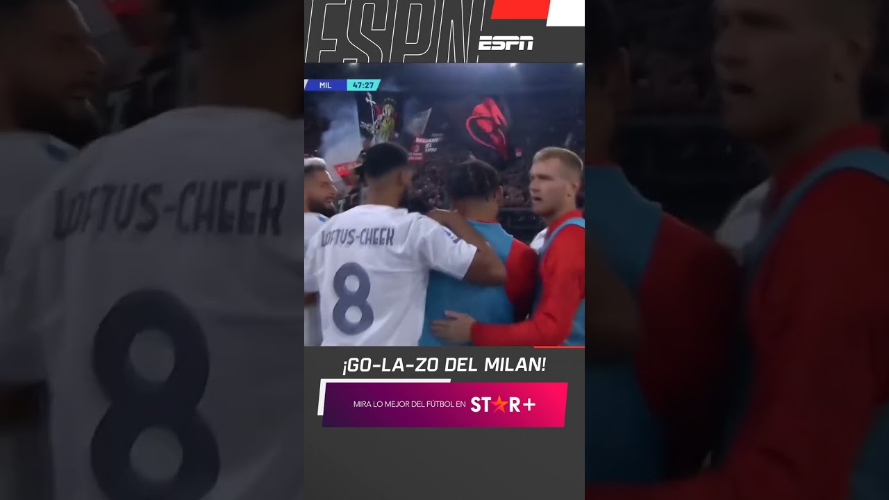 ¡GO-LA-ZO de Rafael Leão en la victoria del Milan ante Roma por la Serie A! | #Shorts