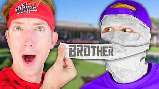 CWC BROTHER FACE REVEAL! First To Beat Giant Size Obby Game IRL Umasks Chad Wild Clay&#39;s Bro