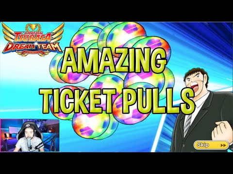 Tiramos 25 tickets SSRS y tickets DREAM FEST | Captain Tsubasa Dream Team