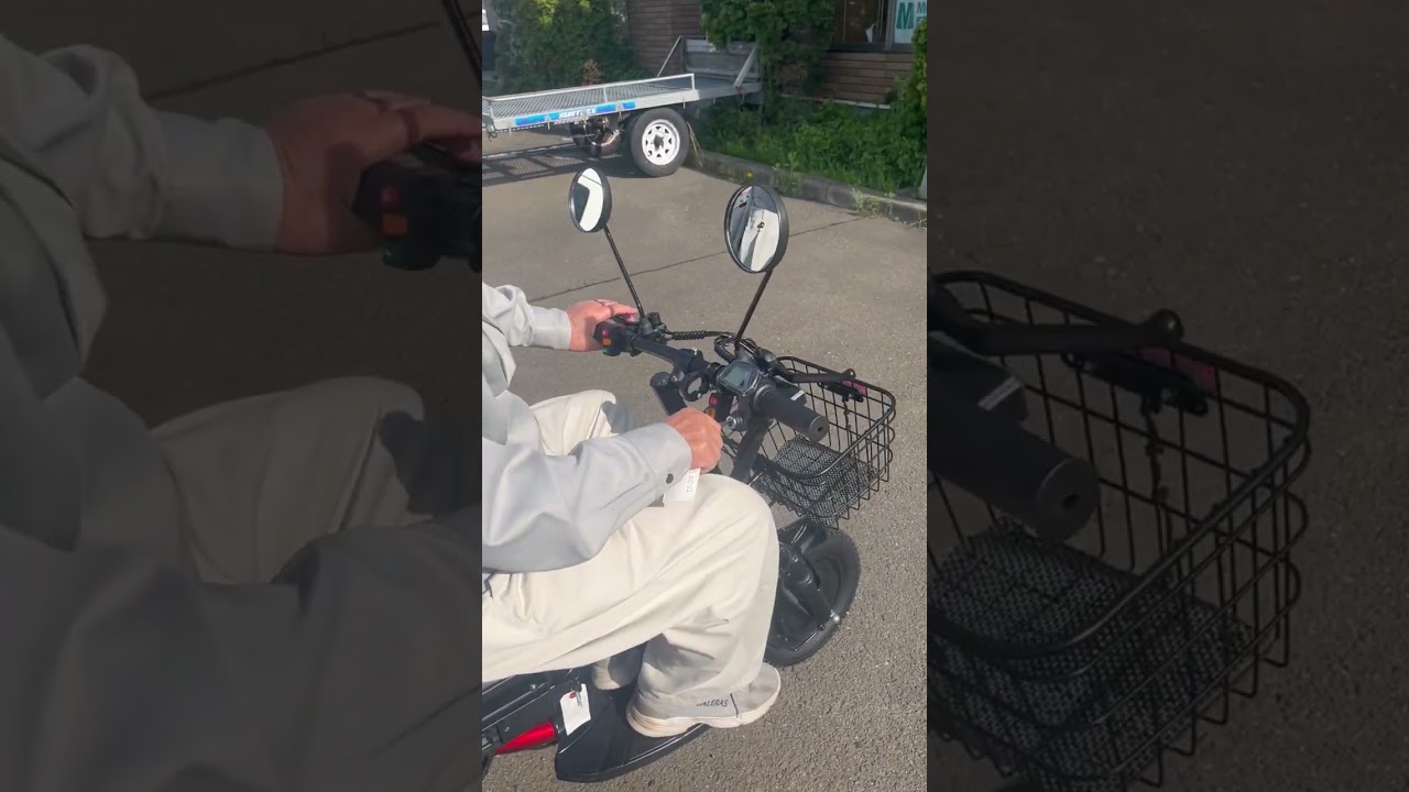 無免許で乗れる電動3輪車　TK3A走行テスト