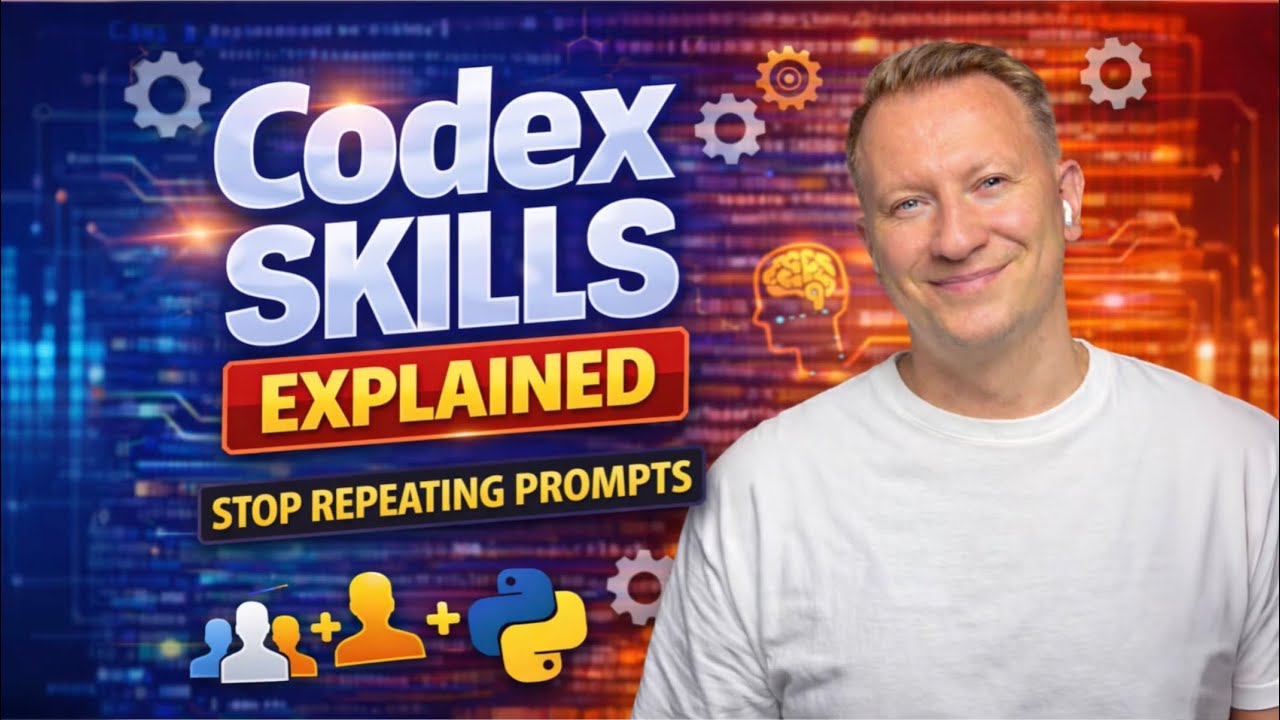 Video thumbnail for Video Tutorial: Codex Skills Explained: Stop Repeating Prompts use SKILLS.md