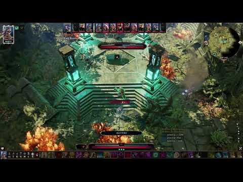 Divinity Original Sin 2 - Blood Storm oneshotting whole encounter (level 17 early Act 3)