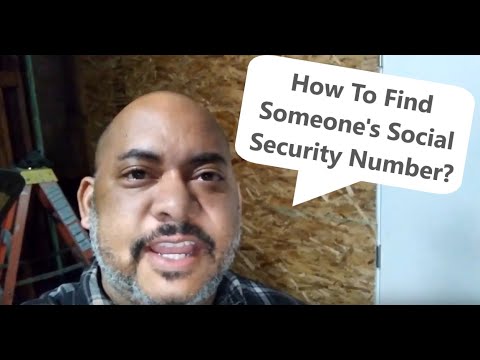 How to Find Someone's Social Security Number?