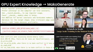 AI-Powered GPU Kernel Optimization(Mako.dev) + Distributed PyTorch with nbdistributed (Hugging Face)