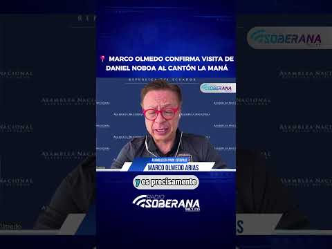 🇪🇨📍 𝐃𝐀𝐍𝐈𝐄𝐋 𝐍𝐎𝐁𝐎𝐀 𝐕𝐈𝐒𝐈𝐓𝐀𝐑𝐀́ 𝐋𝐀 𝐌𝐀𝐍𝐀́ 𝐏𝐀𝐑𝐀 𝐈𝐍𝐀𝐔𝐆𝐔𝐑𝐀𝐑 𝐄𝐋 𝐍𝐔𝐄𝐕𝐎 𝐌𝐄𝐑𝐂𝐀𝐃𝐎