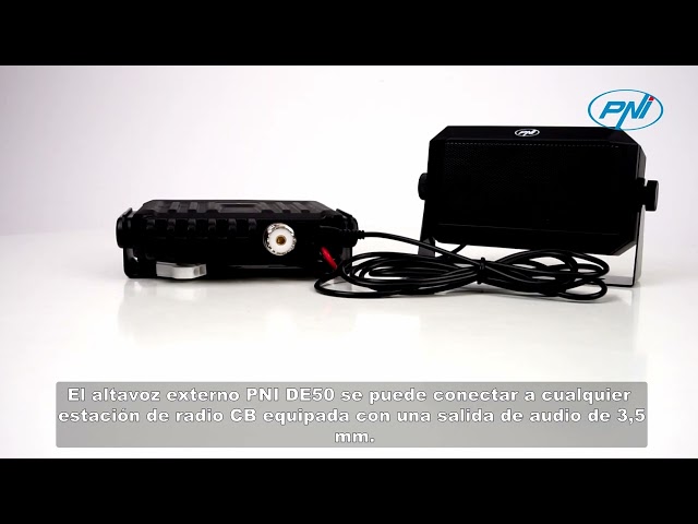 Vídeo relacionado con Altavoz Externo PNI DE50 para emisoras de Radio CB con Clavija de 3,5 mm