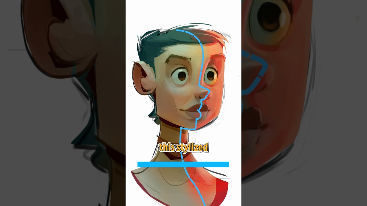 How to draw character heads in different angles ✍️🎨