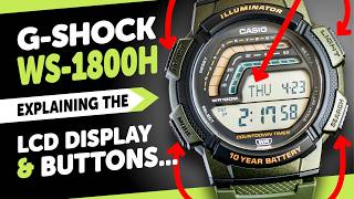 #CASIO WS-1800 (3583) TUTORIAL - LCD Display and Button Operation
