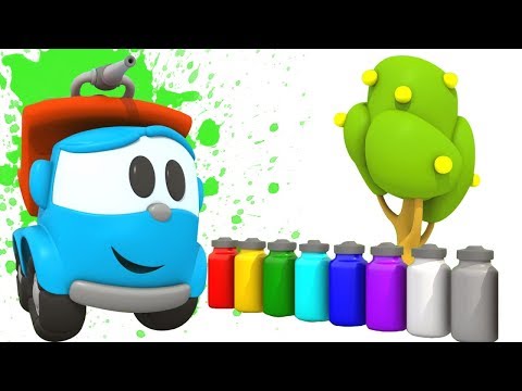 Learn Colors with Leo the Truck. Car Games