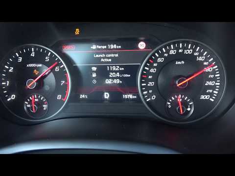 0-200 km/h 370 HP Kia Stinger GT 3.3 T-GDI V6 LAUNCH CONTROL (indicated) 4k