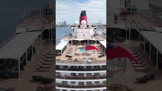 Queen Elizabeth Cruise Ship. docked at Port Miami Oct 16th 2025 #cruise #cruisetour #drone