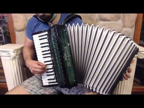 BELTSTUIVH3496CG - Green Shadow Beltuna Studio IV Compact Piano Accordion LMMH 34 96 $5999