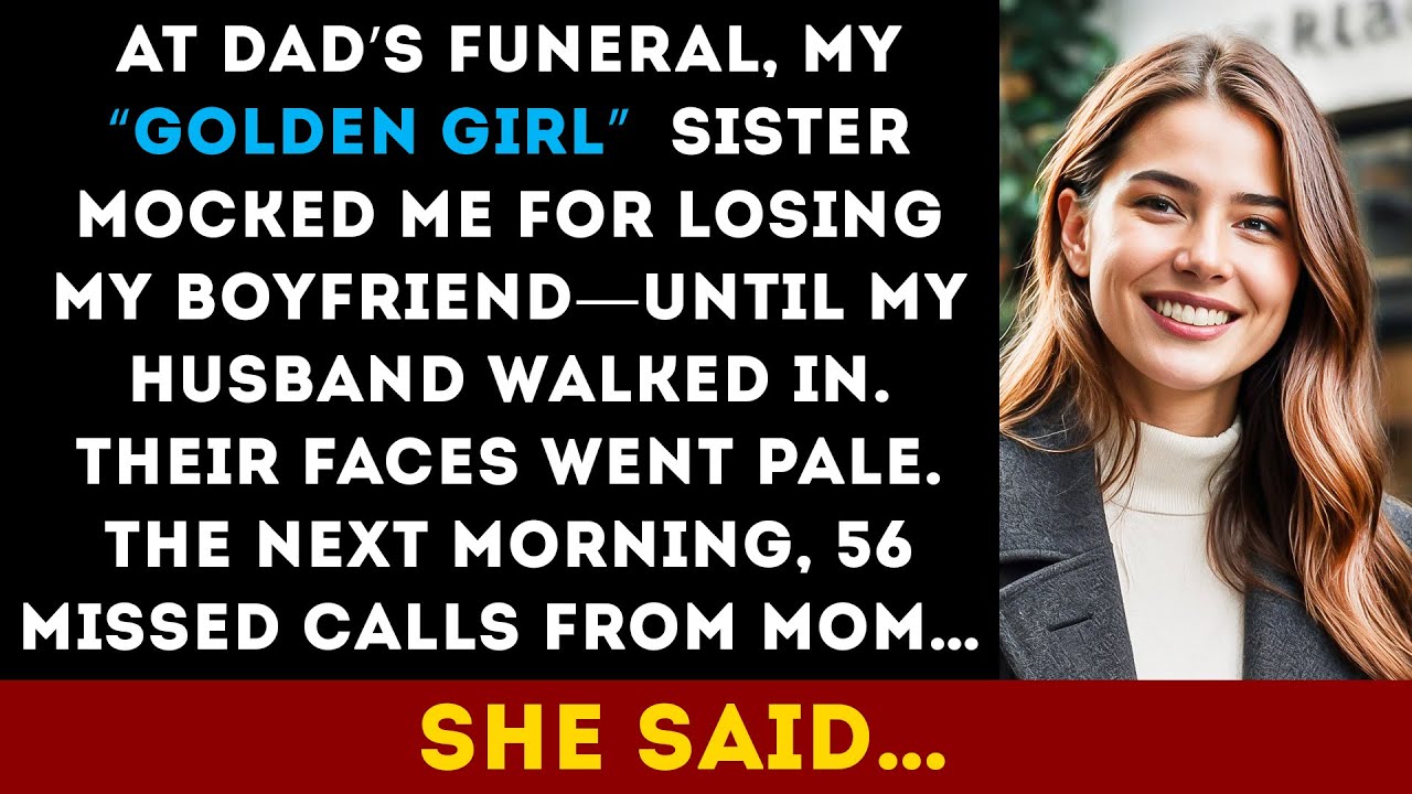 AT DAD’S FUNERAL, My 'Golden Girl' Sister Tried to Humiliate Me, Until Everyone Saw My Husband