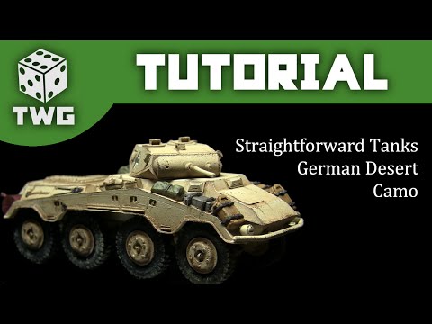 Bolt Action Tutorial: How To Paint WW2 German Desert Camo -  Luchsturm