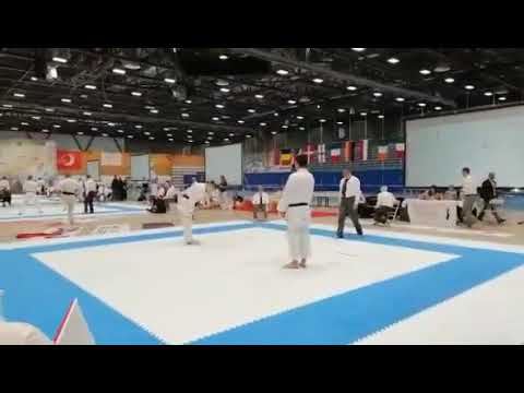 JKA Europeans Norway 2019, Men Individual Kumite Eliminations, Michele Lombardo, JKA Malta