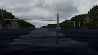 preview picture of video 'NBRX Fedafjordbru Bridge'