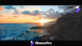 Orange & Teal Color Grading in Filmora Pro || 10 Cinematic LUT Presets FREE