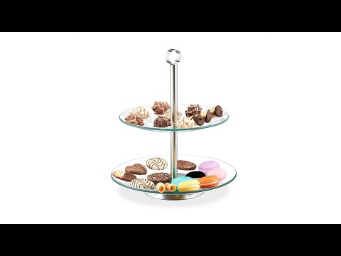 3-laags Glazen Etagère voor Cupcakes, Koekjes, Hapjes, Taart