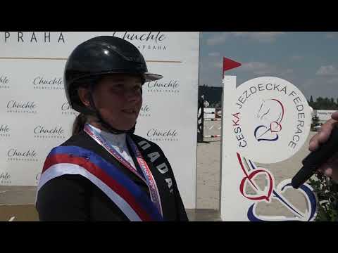 3. kolo MČR ml. jun. (rozhovor s Kateřinou Bubákovou) – skoky Chuchle Arena Praha, 31. 7. 2022