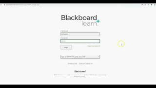 Blackboard Login Instructional Video