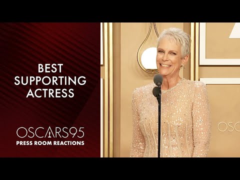 Best Supporting Actress Jamie Lee Curtis | Oscars95 Press Room Speech
