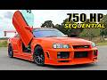 750HP NISSAN SKYLINE R33 REVIEW On AUTOBAHN