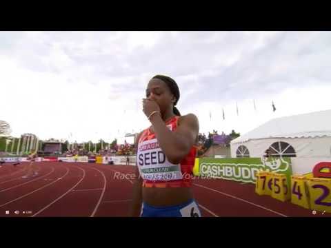 EC U20: 100m women S-F 2  // Borås 2019