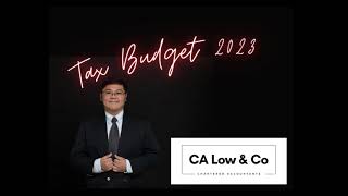 Tax Budget 2023 (Re-tabled Budget)