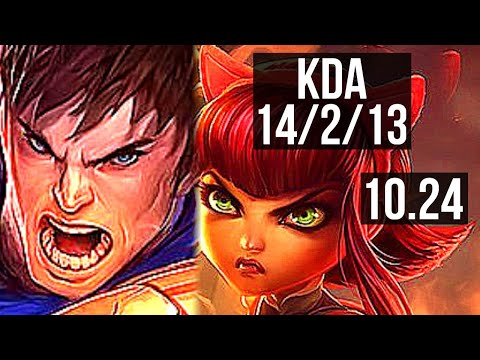 GAREN vs ANNIE (MID) | 14/2/13, 1.9M mastery, 1300+ games | NA Diamond | v10.24