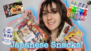 Trying Japanese Snacks From Amazon! | Eating New Foods!