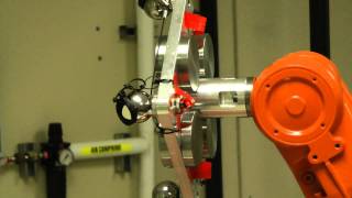 Measuring the absolute accuracy of an ABB IRB 1600 industrial robot with a Faro laser tracker