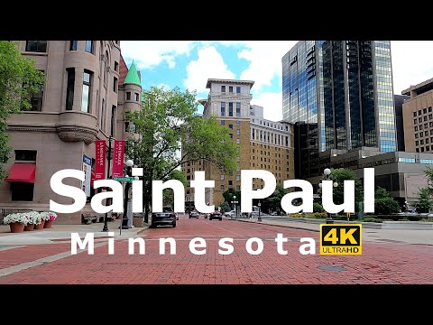 Saint Paul, Minnesota 🇺🇸 Driving Downtown 4K