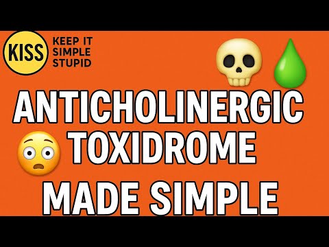 Anticholinergic Toxidrome made SIMPLE (with treatment and pathophys)