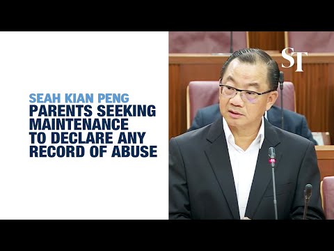 Parents seeking maintenance have to declare if they have abused their children in the past | The Straits Times