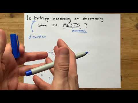 Is Entropy INCREASING or decreasing when ICE melts?