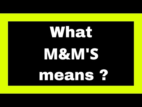 What M&M's means ? | Quick Answers  #251  | एम एंड एम  | 并购  |