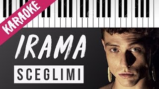 Irama | Sceglimi // Piano Karaoke con Testo
