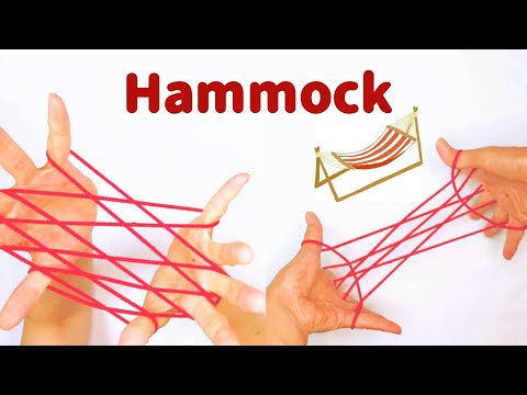 How to make a Hammock or Fishnet.　String Figure/Cat's Cradle/あやとり