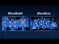 Bloodbath layout vs Bloodlust layout | Geometry Dash