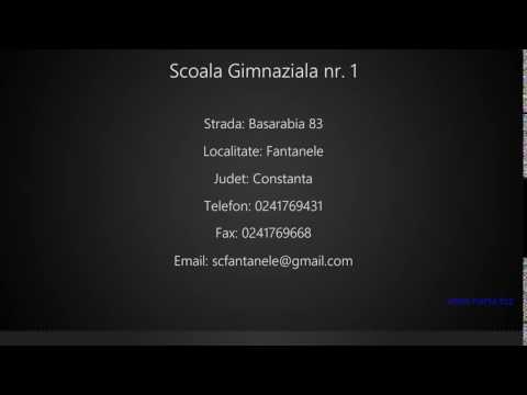 Scoala Gimnaziala nr. 1 Fantanele
