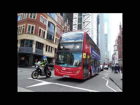 Enviro 400 Trident Go Ahead London (Driver Trainer Livery) E79 LX57CKJ at Liverpool Street Station