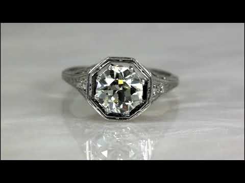 Vintage Filigree Diamond Engagement Ring