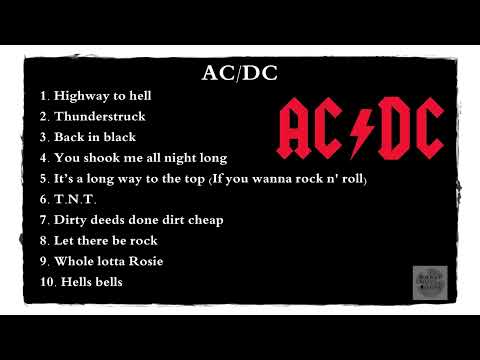 ACDC Greatest Hits  Top 10 Mejores Canciones