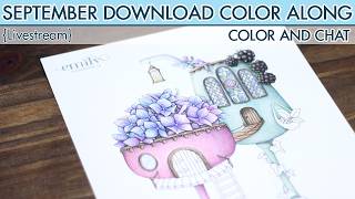 {LIVESTREAM} Teil 4 ~ September Download Color Along ~ Faber-Castell Polychromos