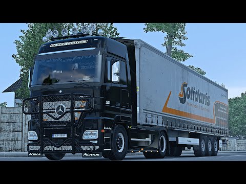 4K | ETS2 1.43 | Południowa Polska | Mercedes Actros MP2 V8 | Krosno 🇵🇱 - Bielsko - Biała 🇵🇱